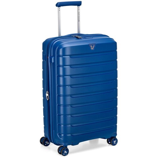 Чемодан RONCATO Butterfly, 65 л, размер M, синий чемодан roncato 72 л размер m черный