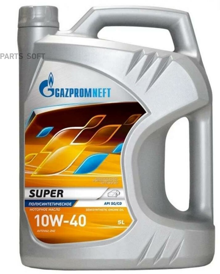 Масло gazpromneft 10w40 super api sg/cd 5л п/с