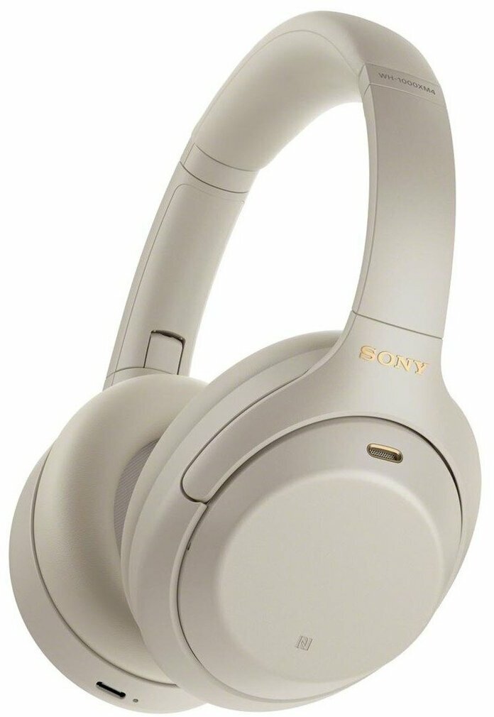 Sony Беспроводные полноразмерные наушники Sony WH-1000XM4 (Серебристый)