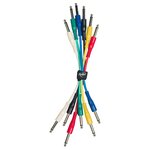 Комплект патч-кабелей для соединения педалей Rockdale Mono jack (TS) male 20cm IC016-20CM - изображение