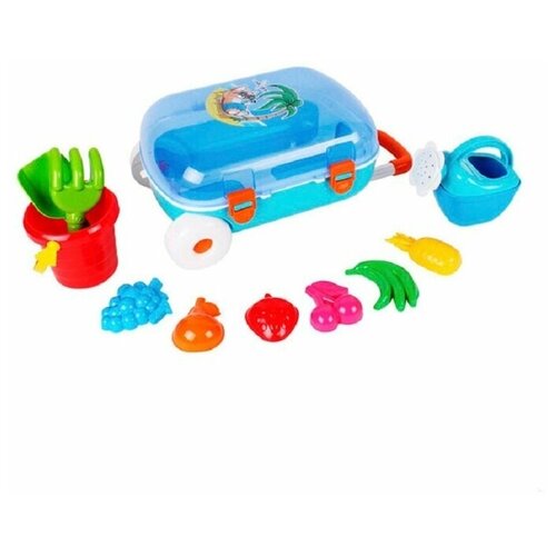 фото Чемодан с набором для игры в песочнице technok toys, 11 предметов технок