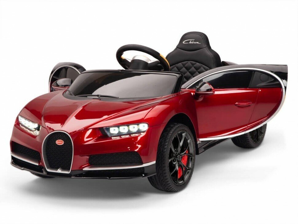 Детский электромобиль Bugatti Chiron 2.4G - RED - HL318 (HL318-LUX-RED-PAINT)