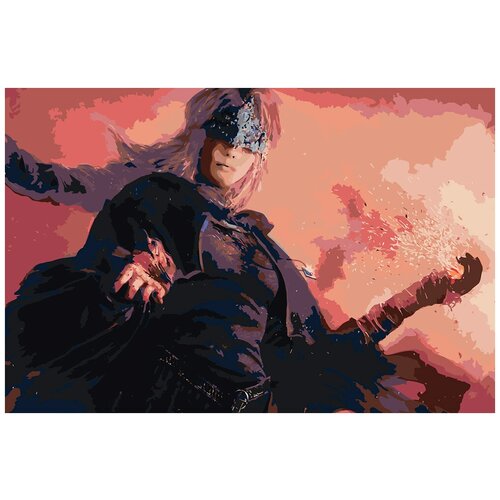 Картина по номерам Dark Souls Дарк Соулс: Хранительница огня, Раскраска 40x60 см, Игры картина по номерам dark souls дарк соулс воин раскраска 40x60 см игры