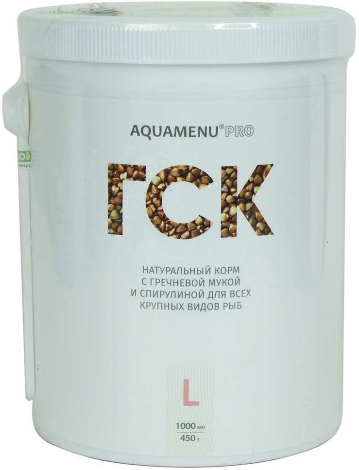 Корм для рыб гск l aquamenu pro 1000мл-450г