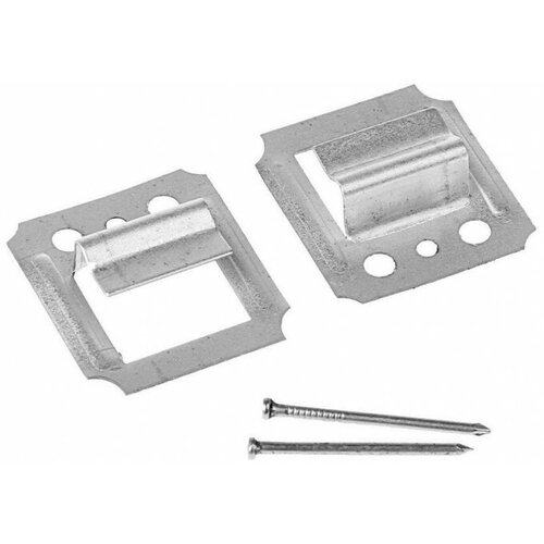 Кляймер №5, оцинкованный, с гвоздями 1.2х20 мм, в упаковке 80 шт.