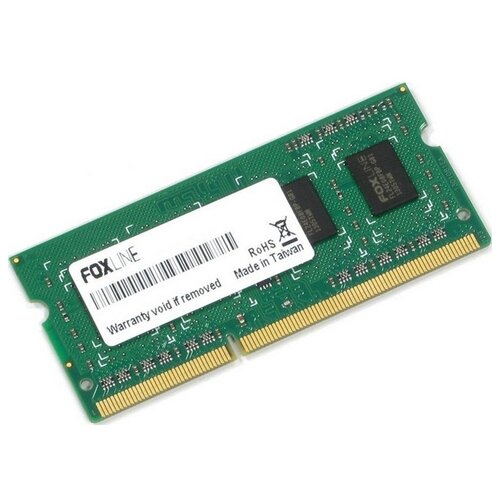 Оперативная память Foxline 2 ГБ DDR3L SODIMM CL11 FL1600D3S11SL-2G оперативная память foxline 4 гб ddr3l 1600 мгц sodimm cl11 fl1600d3s11sl 4g