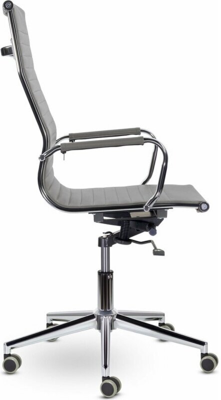 Кресло офисное BRABIX Premium Intense EX-531, экокожа, хром, темно-серое (532542) - фотография № 4