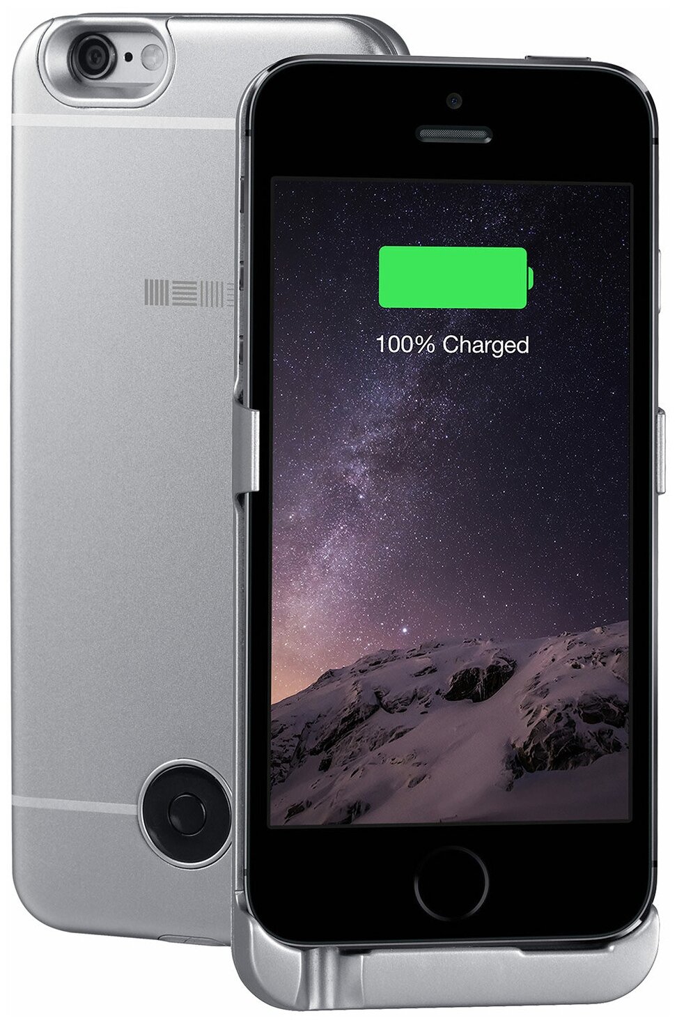 Чехол-аккумулятор INTERSTEP Metal battery case для iPhone 5/5S/SE 2200 мА·ч