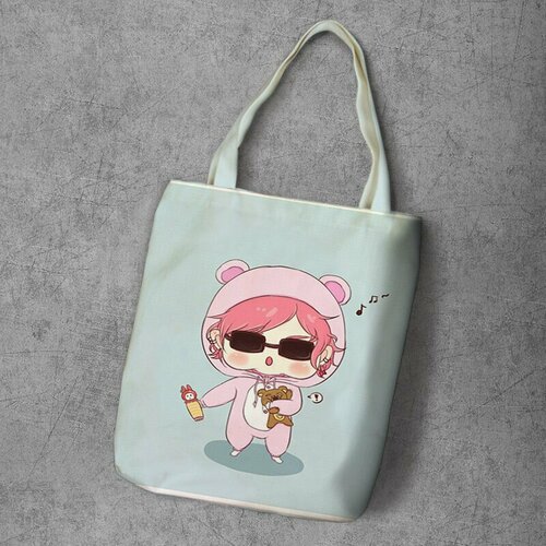 фото Сумка шоппер anime dakimakura, фактура рельефная, мультиколор