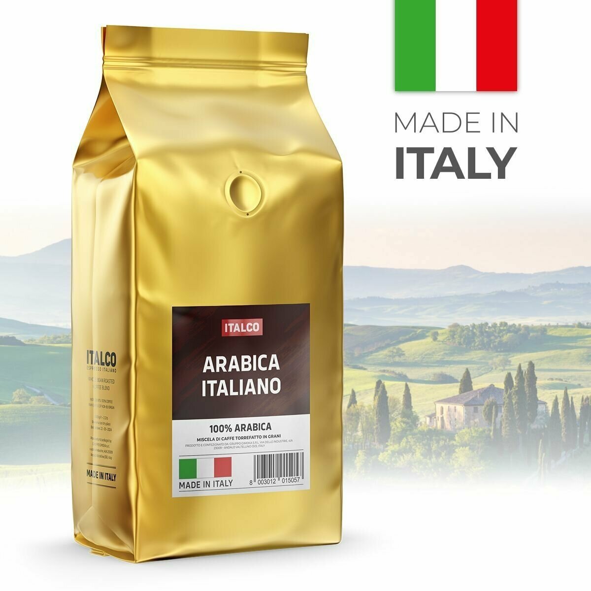 Кофе в зернах Italco Arabica Italiano 1000 г