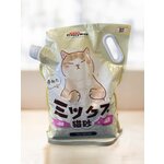 Наполнитель для кошачьего туалета Japan Premium Pet комкующийся Угольный 3D MIX, 2.5 кг (50 дней) - изображение