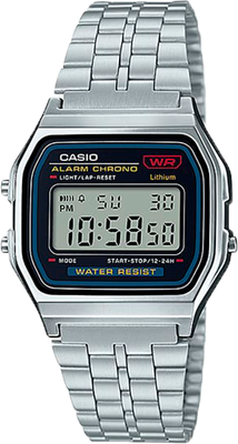 Наручные часы CASIO Vintage A159WA-N1, белый, серебряный