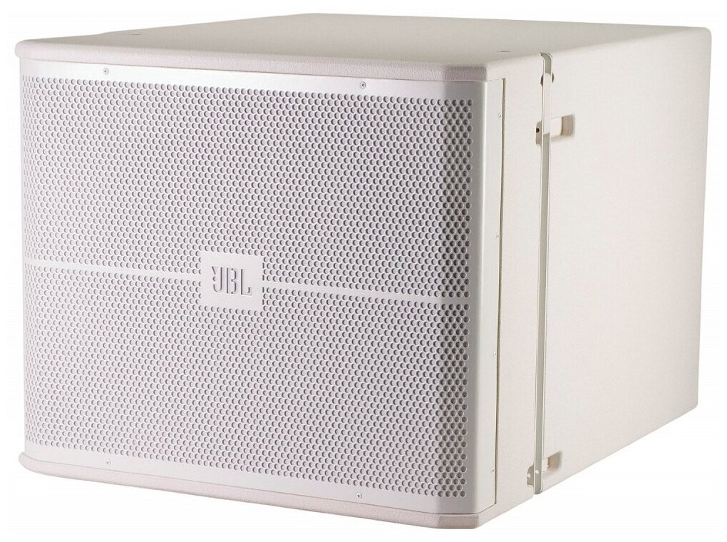 JBL VRX918S-WH компактный сабвуфер со встроенной системой подвеса, бас-рефлекс, 18", RMS AES 800Вт, 8Ом, макс. SPL 130дБ, 31-220Гц. Покрытие - белый D