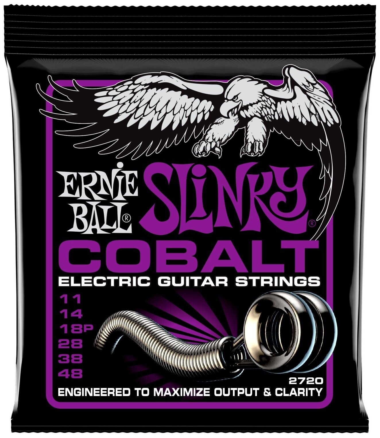 Струны для электрогитары Ernie Ball 2720 Power Slinky Cobalt 11-48