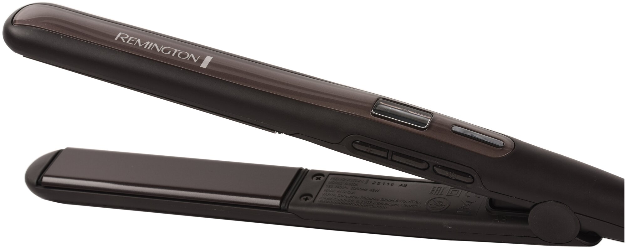 Выпрямитель для волос Remington PRO-Sleek & Curl S6505, керамическое покрытие, закругленные концы, ЖК-дисплей, 150 - 230 C, функция Heat Boost110 мм - фотография № 3