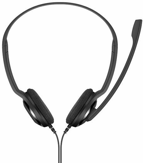 Наушники с микрофоном Sennheiser PC 5 Chat черный 2м накладные (508328)