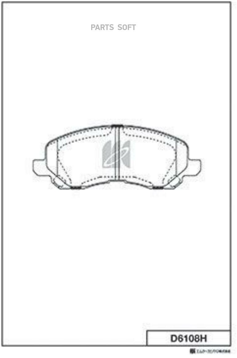 KASHIYAMA D6108H Колодки торм.