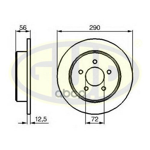 Диск Тормозной G. U. D арт. GDB113196