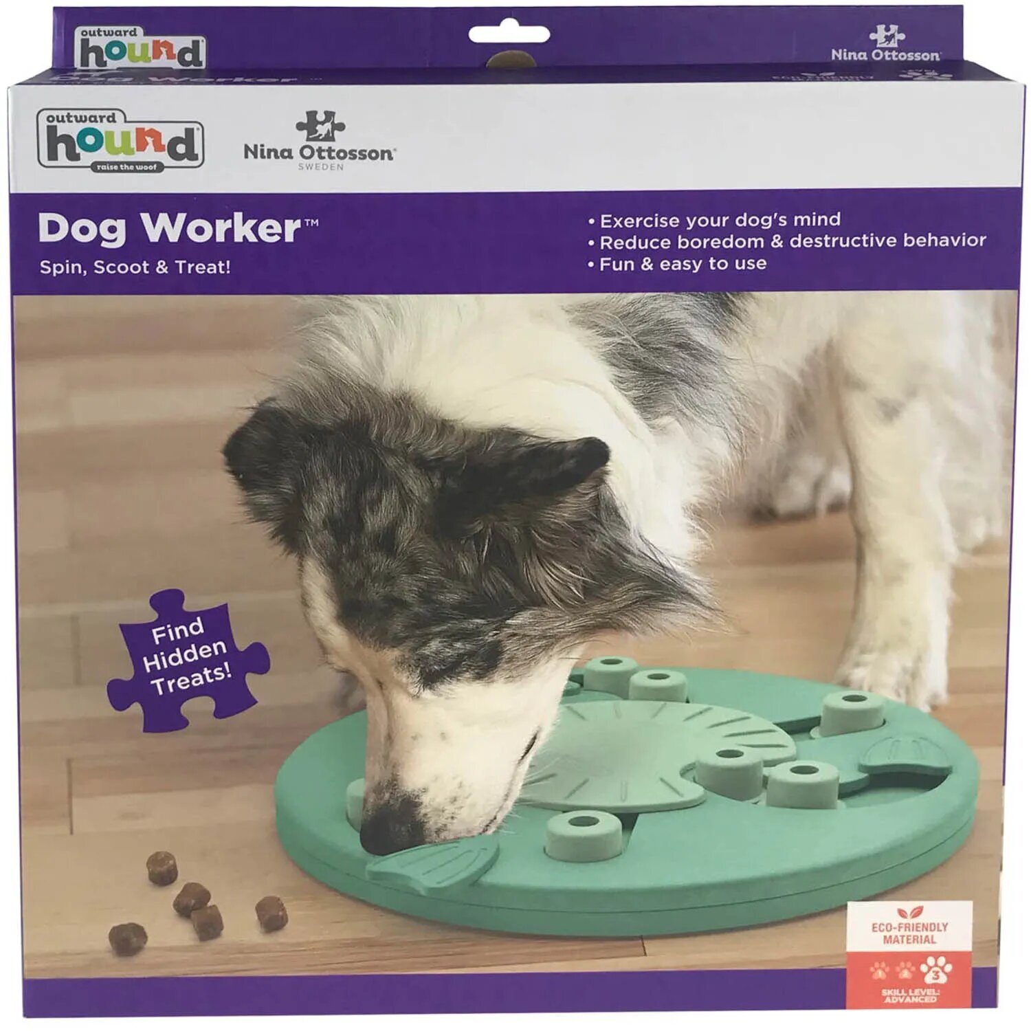 Игра-головоломка Nina Ottosson Worker для собак, 3 уровень сложности (продвинутый) - фотография № 5