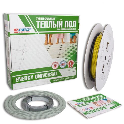 пол теплый (кабель) 18,9п.м.- 200Вт ENERGY Universal 10Вт/пм