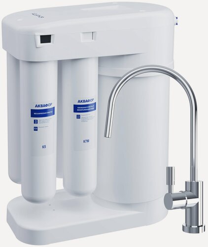 Изображение товара Фильтр под мойкой Аквафор DWM-101S Морион, 1/2” с обратным осмосом белый