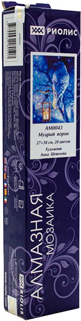 Алмазная вышивка АМ0043 Мудрый ворон Риолис (Сотвори Сама) - фото №4