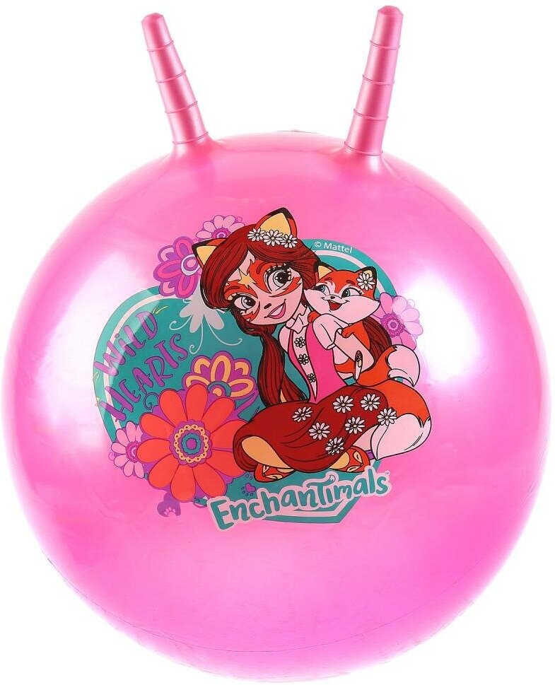 Мяч-прыгун энчантималс 45 см с рожками Цвет Розовый играем вместе SJ-18(EHMS)_PN