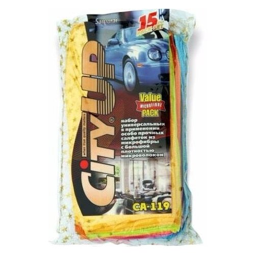 City UP Samurai Набор салфеток из микрофибры 30*30 см 15 шт