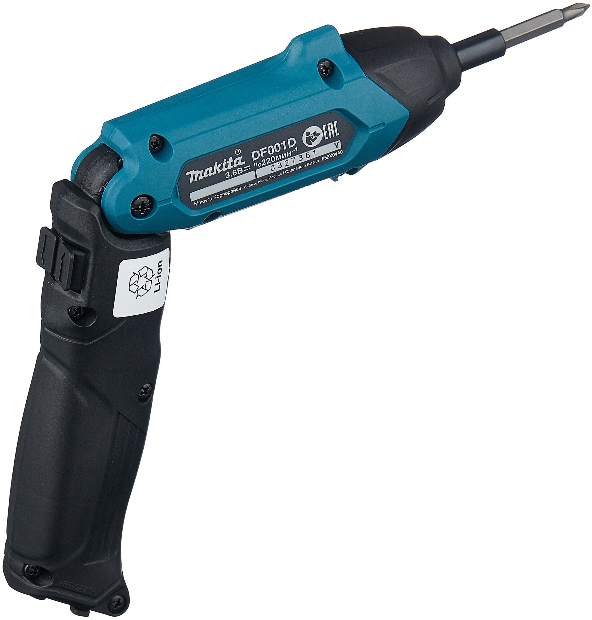 Отвертка аккумуляторная MAKITA DF001DW 3.6В, 6Нм (встр акк, з/у)