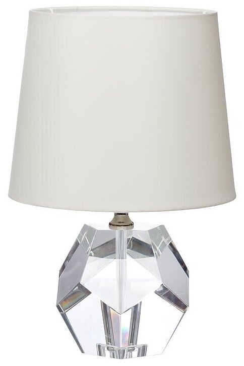 Лампа Garda Decor настольная хрустальная с кремовым плафоном X31511CR