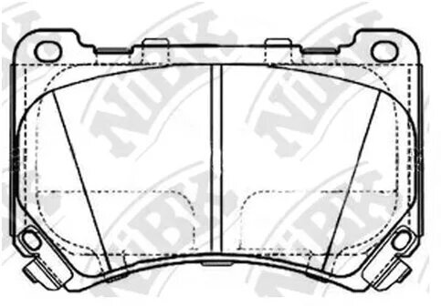 Колодки тормозные NiBK PN11002