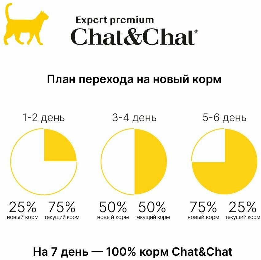 Сухой корм Chat&Chat Expert Premium Kitten with chicken, для котят с курицей, 900г - фотография № 3