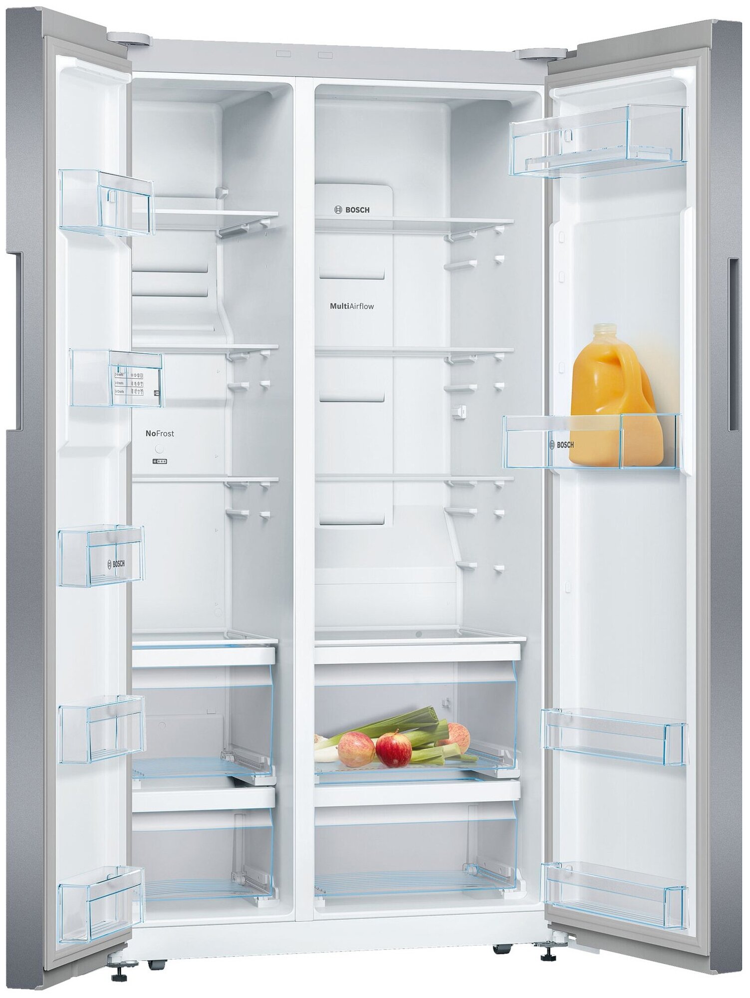 Холодильник Bosch KAN92NS25R, серебристый - фотография № 2