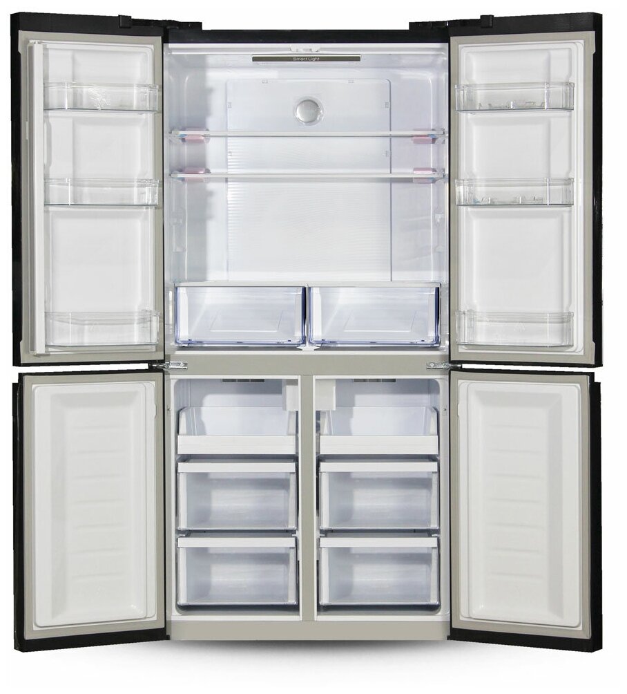 Многокамерный холодильник Ginzzu NFK-575 черный - фотография № 2