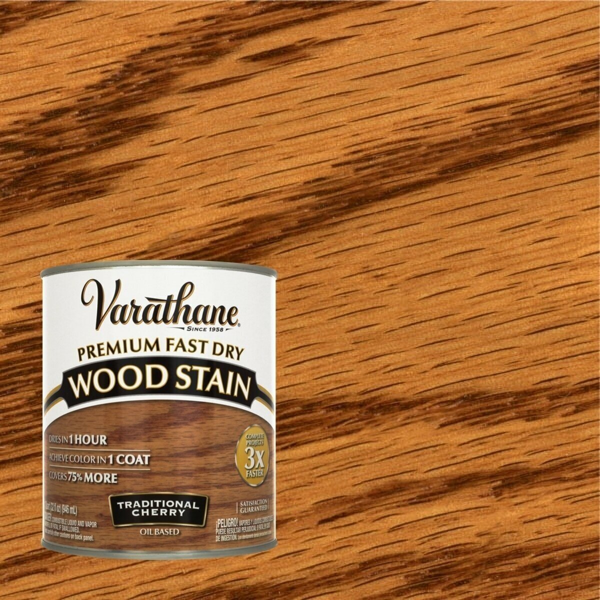 Быстросохнущая морилка на масляной основе Varathane Fast Dry Wood Stain 946 мл Традиционная Вишня 262008