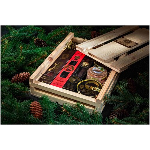 Подарочный набор для мужчин «крафт 2». Деликатесная продукция из мяса диких животных. Оригинальный и необычный подарок