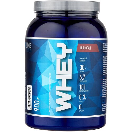 Протеин RLINESportNutrition Whey, 900 гр., шоколад протеин rlinesportnutrition whey 4000 гр моккачино