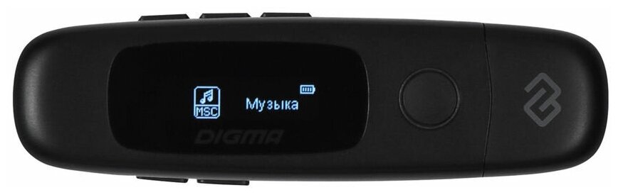 MP3 плеер Digma U4 flash 8ГБ черный