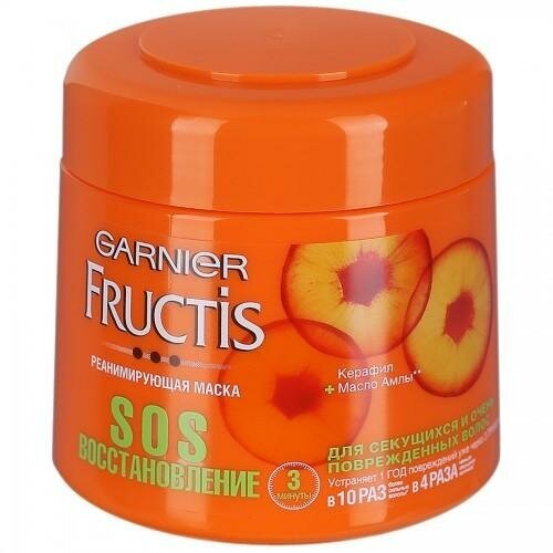 Маска для волос Garnier Fructis SOS-восстановление, для секущихся и очень поврежденных волос, 300 мл - фото №19