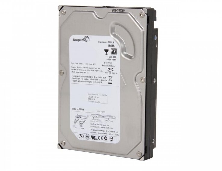 Жесткий диск Seagate ST3808110AS 80Gb SATAII 3,5" HDD