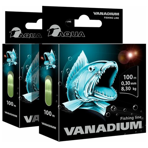фото Леска aqua vanadium 0,30mm, набор по 2шт. по 100m