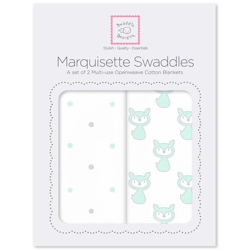 Наборы пеленок Marquisette 2-Pack Little Fox Dottie Star