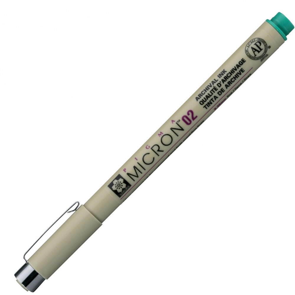 Sakura Ручка капиллярная "Pigma Micron" 0.3мм, Зеленый sela