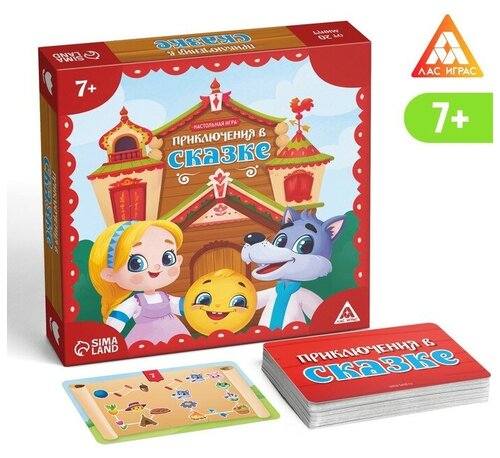 ЛАС играс Настольная игра «Приключения в сказке», 60 карт, 7+