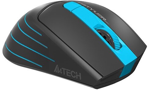 Мышь A4Tech Fstyler FG30 оптическая беспроводная серый+синий