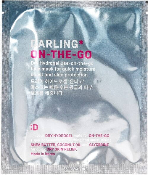 Darling Маска гидрогелевая для быстрого увлажнения и защиты кожи, On-the-go dry hydrogel mask 1 шт