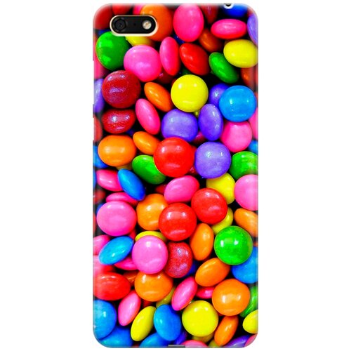 фото Re:pa накладка transparent для huawei y5 prime (2018) / y5 (2018) / honor 7a / 7s с принтом "цветные драже"