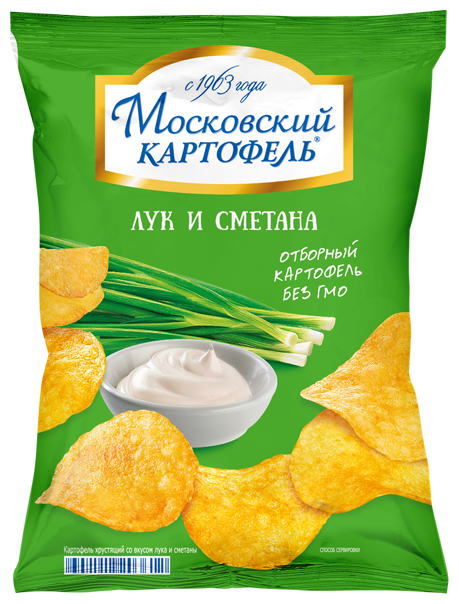 Картофельные чипсы Московский картофель со вкусом черноморской барабульки, 120 гр