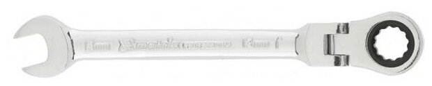 Ключ MATRIX 14865 комбинированный трещоточный 13мм CrV шарнирный зерк. хром professional