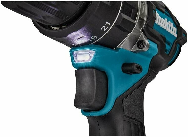 Аккумуляторная дрель-шуруповерт Makita HP002GD201 ударная - фото №11